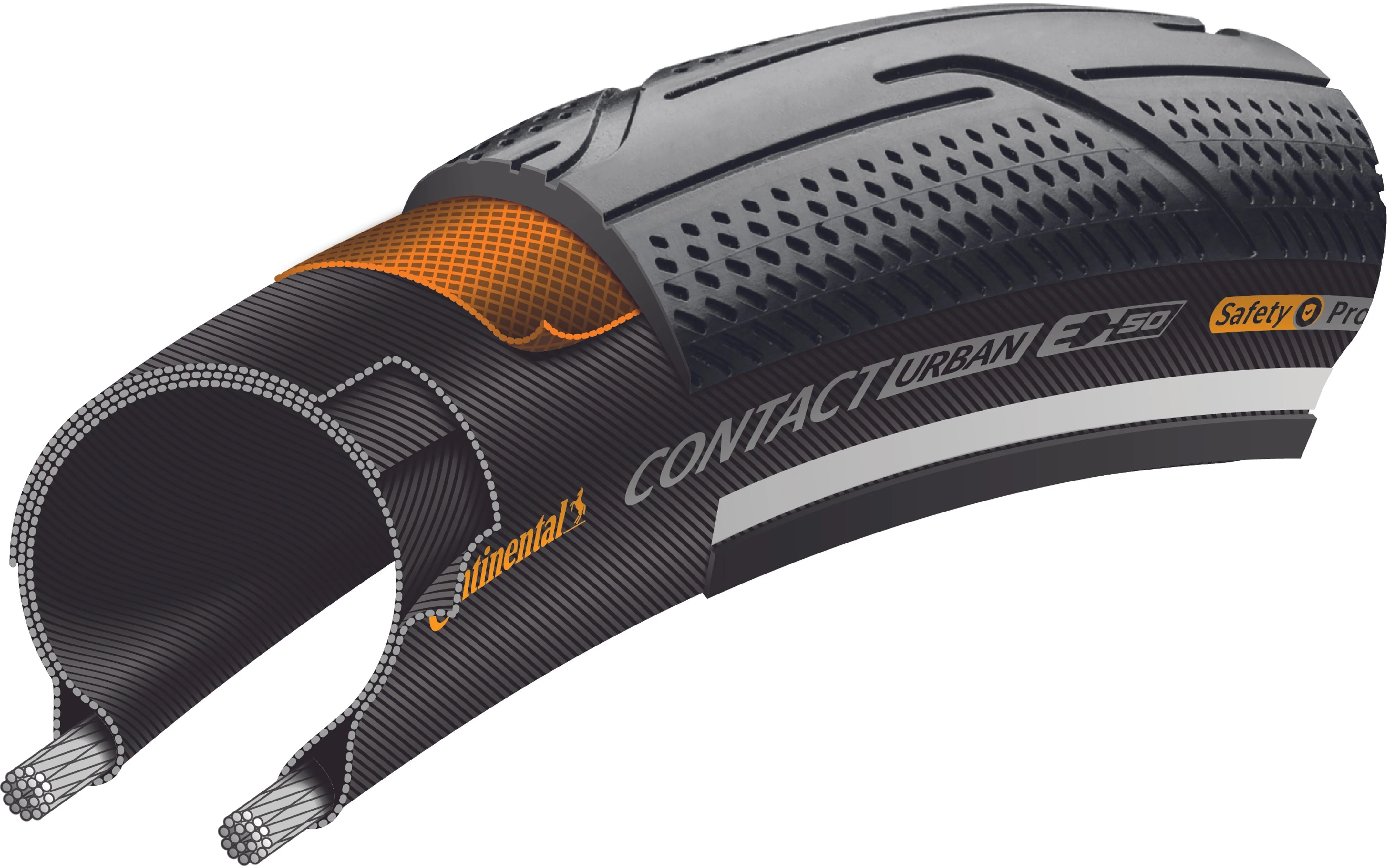 Continental Contact Urban Drahtreifen 20x1.25" Reflex E-50 schwarz - Image 3