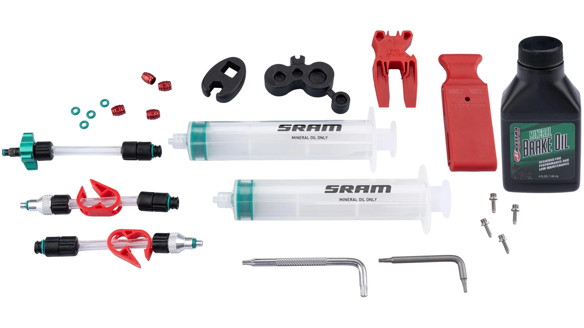 SRAM Entlüftungskit Standard (Mineralöl) inkl. Maxima Mineralöl für DB8/Maven transparent/grün - Image 2