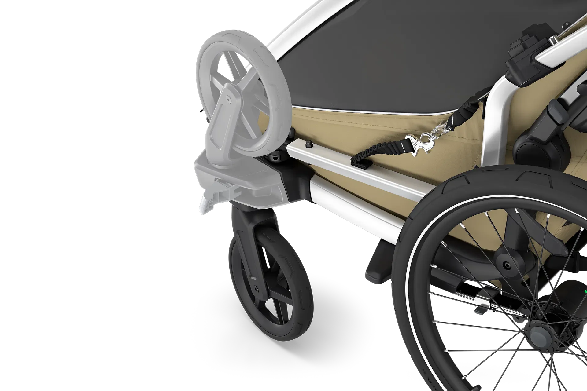 Thule Chariot Cross 2 Double Kinderanhänger faded khaki - Image 9